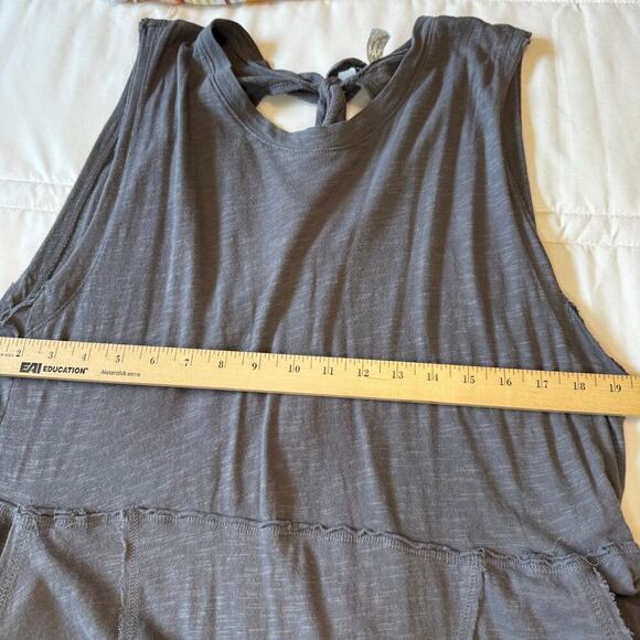 Intimately Free People Women's Sz S Boho Homebody Romper Jumpsuit Vintage Gray￼ - Picture 11 of 13